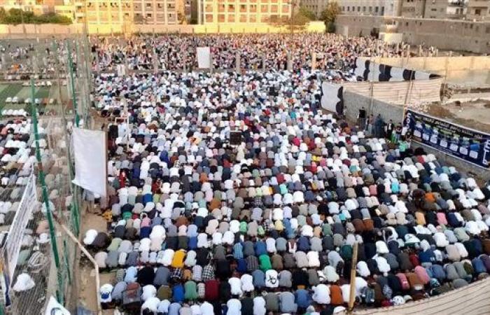 نصف مليون مسلم يؤدون صلاة عيد الأضحى المبارك بساحات المنيا - بوراق نيوز