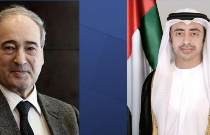 عبد الله بن زايد يستقبل وزير الخارجية السوري ويبحثان تعزيز العلاقات الثنائية - بوراق نيوز