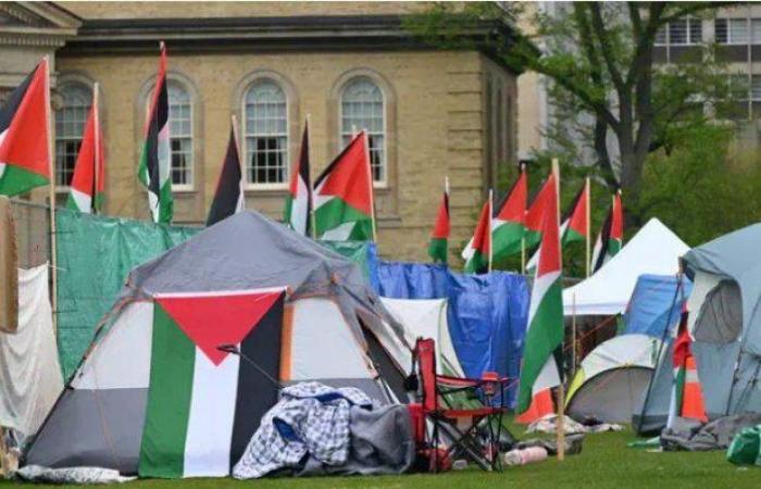 محكمة كندية تأمر بفض مخيم مؤيد للفلسطينيين بجامعة تورونتو - بوراق نيوز