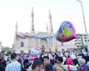 صور.. آلاف المواطنين يؤدون صلاة عيد الأضحى في مسجد الصديق بشيراتون - بوراق نيوز