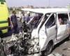 إصابة 6 أشخاص في حادث انقلاب ميكروباص بطريق القاهرة/اسيوط الغربي - بوراق نيوز
