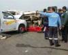 إصابة 5 أشخاص في حادث إنقلاب سيارة بالفيوم - بوراق نيوز